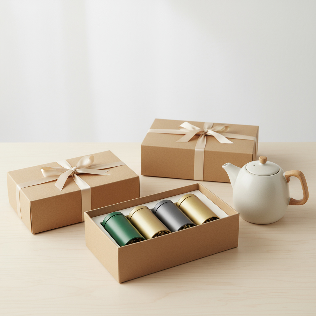 Sets de regalo corporativo con tés y accesorios